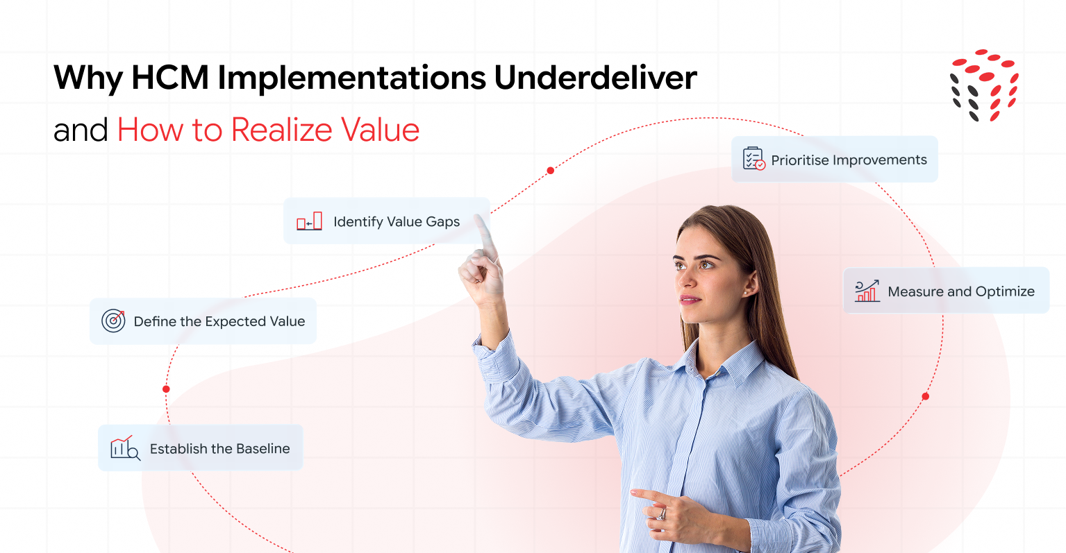HR leader tracking HCM implementation value realization metrics